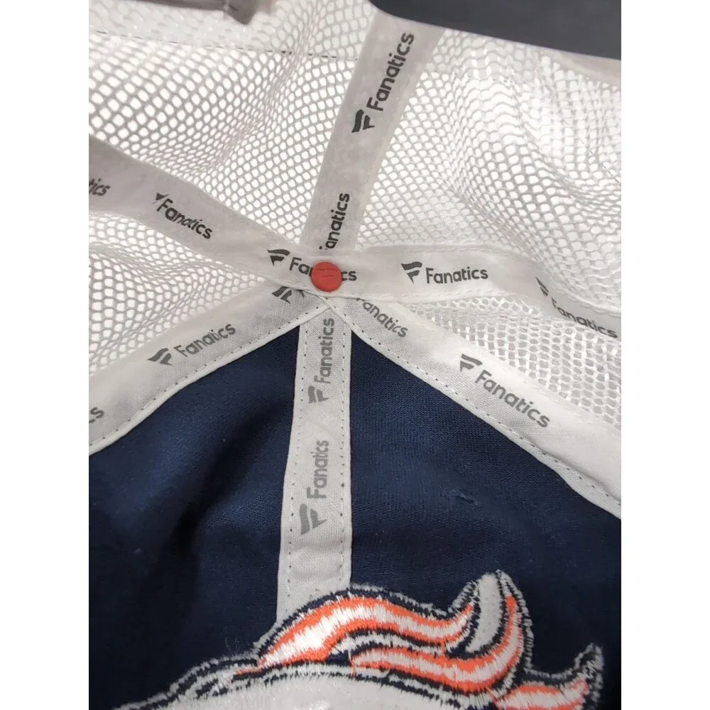 DENVER BRONCOS Fanatics Trucker Mesh Snapback Hat/Cap Embroidered ONE SIZE ADJST